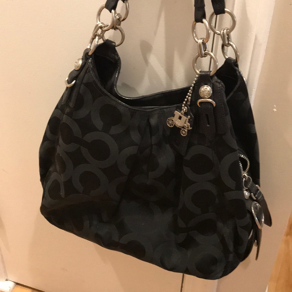 COACH oversized black handbag